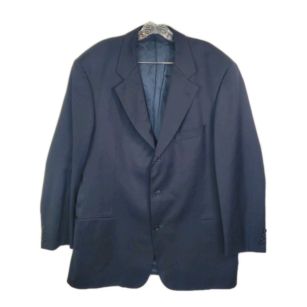 HUGO BOSS LORO PIANA Mens 100% Cashmere Black Sport Coat Suit Jacket Blazer 44R